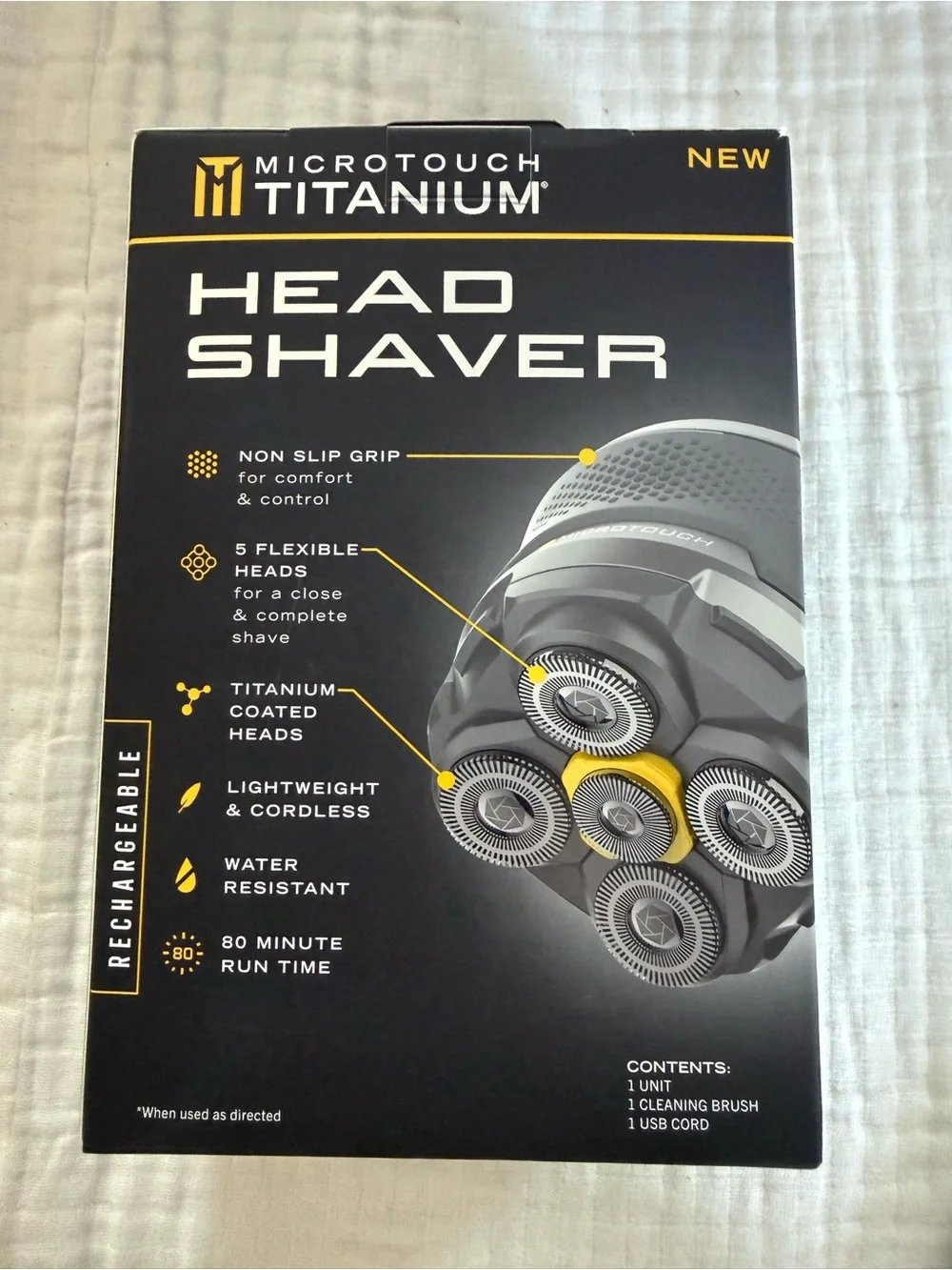NIB Sealed MicroTouch Titanium Head Shaver
